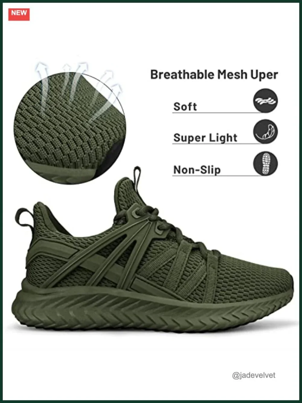 Women's Slip On Running Sneakers Breathable Walking Tennis Shoes